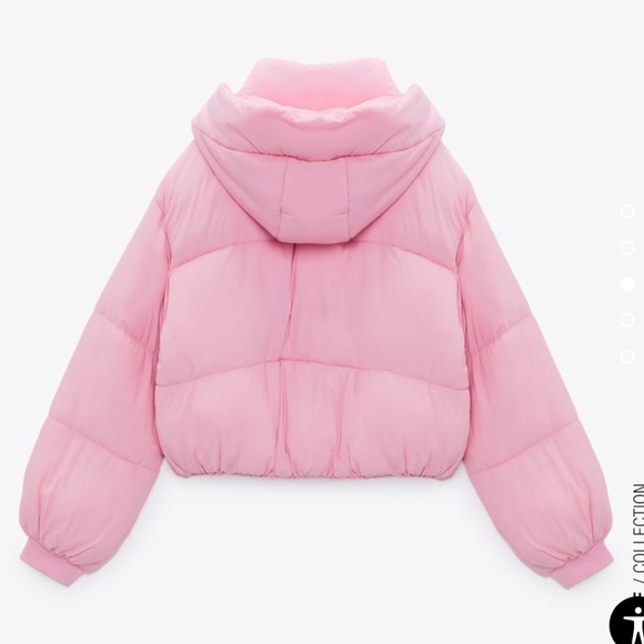 Pink Zara puffer jacket - Picture 3 of 4